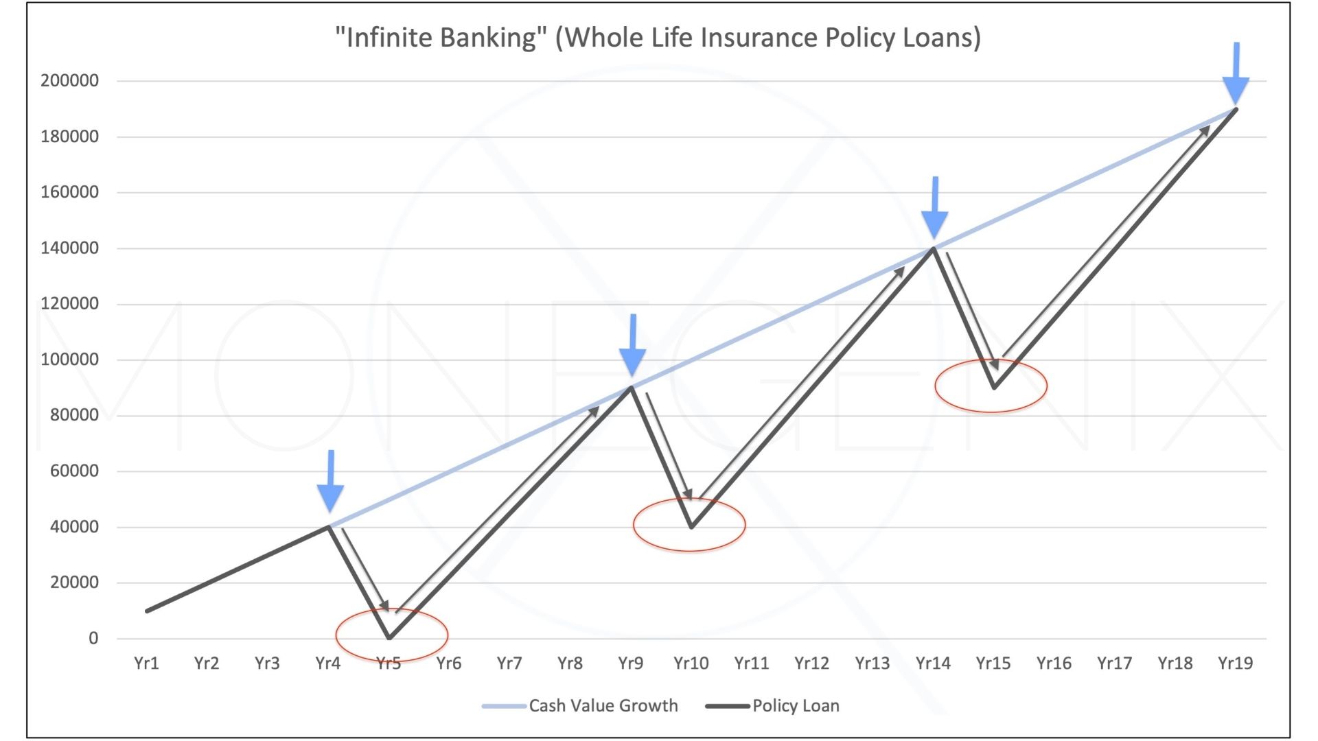 Cash Value Growth With Policy Loans